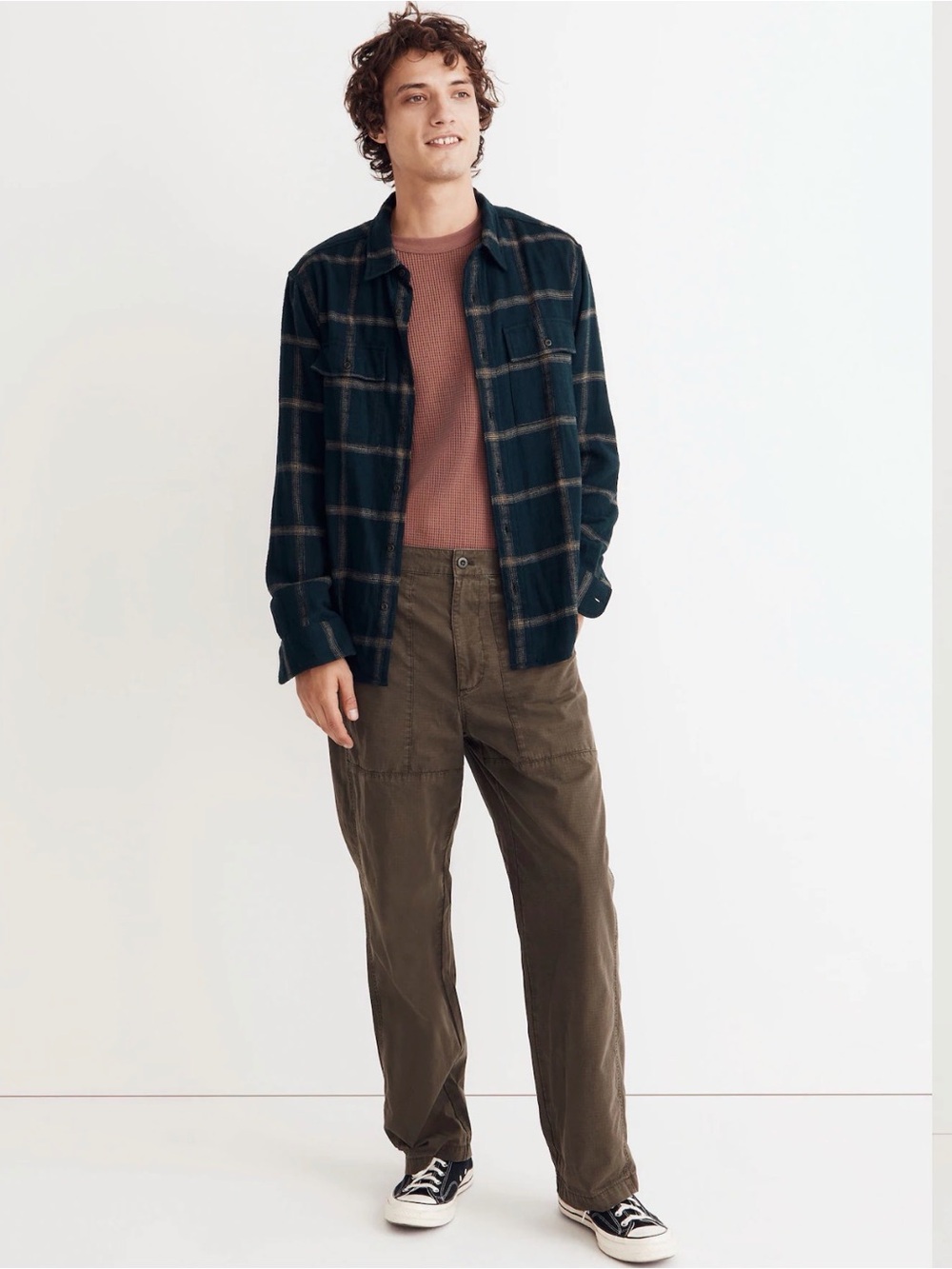 Madewell Ripstop Baggy Pants in Tent Green 34x32